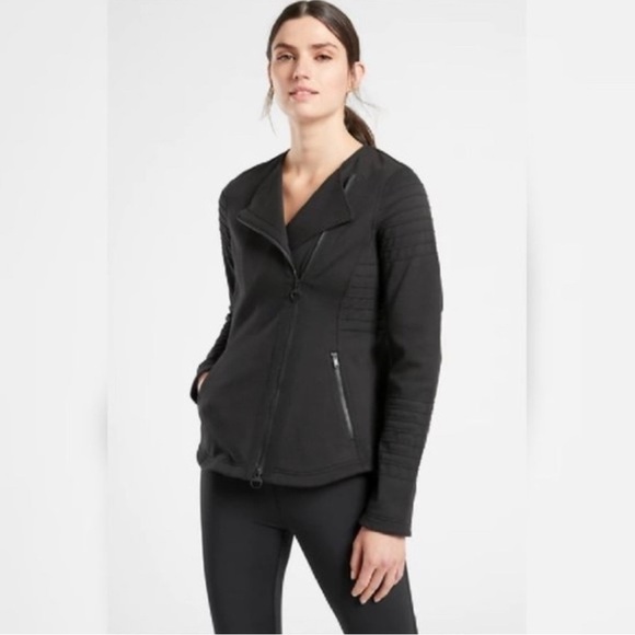 🌹ATHLETA SIDE ZIP MOTO JACKET - Picture 1 of 13